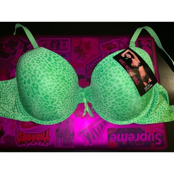 Wei Nong Hao Other - Green Cheetah Bra